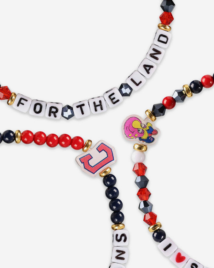 Cleveland Guardians 3 Pack Friendship Bracelet FOCO - FOCO.com