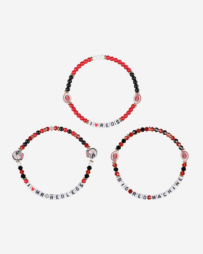 Cincinnati Reds 3 Pack Friendship Bracelet FOCO - FOCO.com