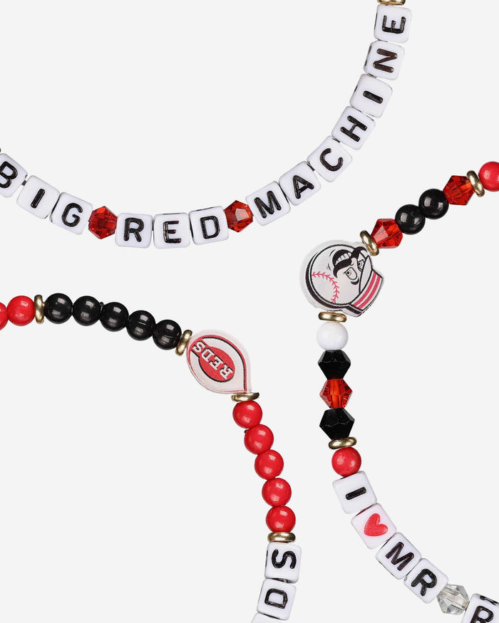 Cincinnati Reds 3 Pack Friendship Bracelet FOCO - FOCO.com