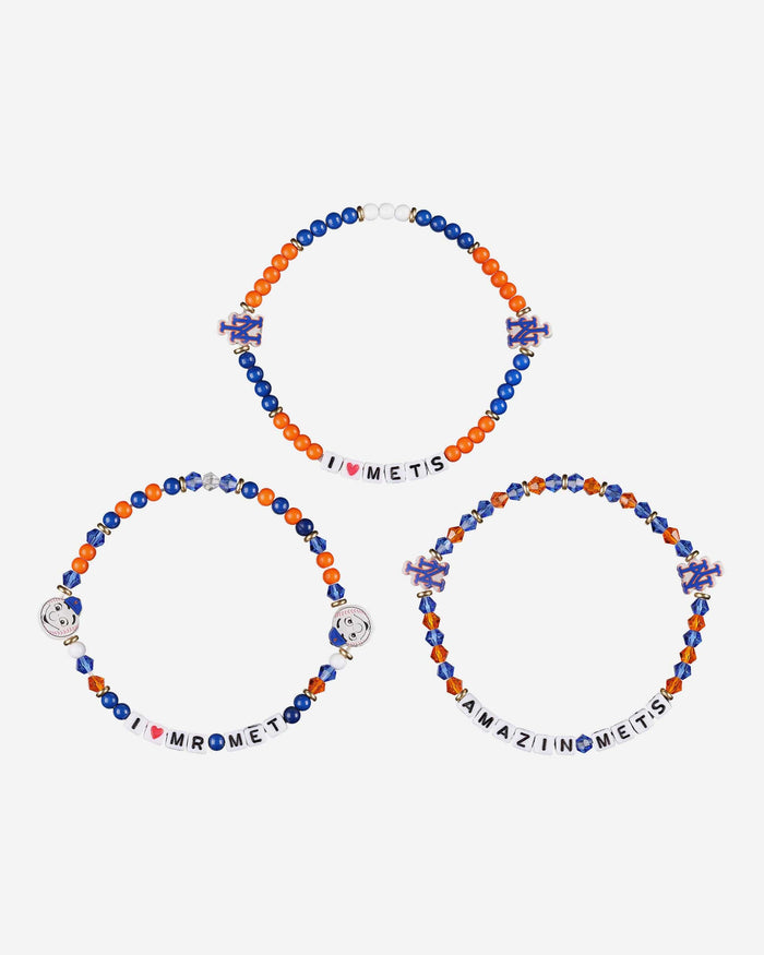 New York Mets 3 Pack Friendship Bracelet FOCO - FOCO.com