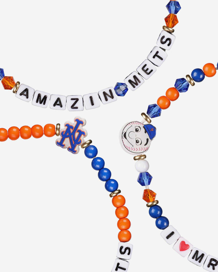 New York Mets 3 Pack Friendship Bracelet FOCO - FOCO.com