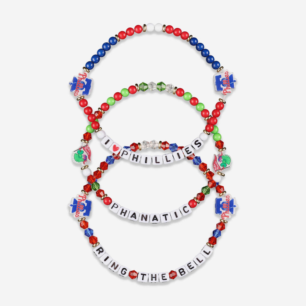 Philadelphia Phillies 3 Pack Friendship Bracelet FOCO - FOCO.com