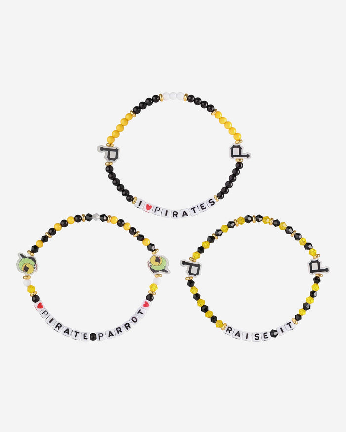 Pittsburgh Pirates 3 Pack Friendship Bracelet FOCO - FOCO.com