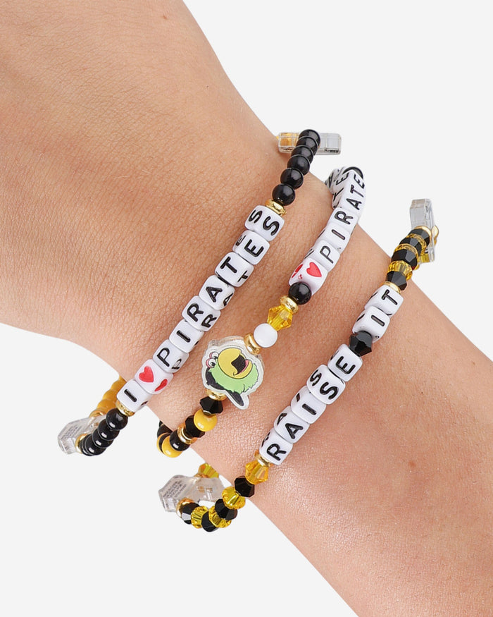 Pittsburgh Pirates 3 Pack Friendship Bracelet FOCO - FOCO.com