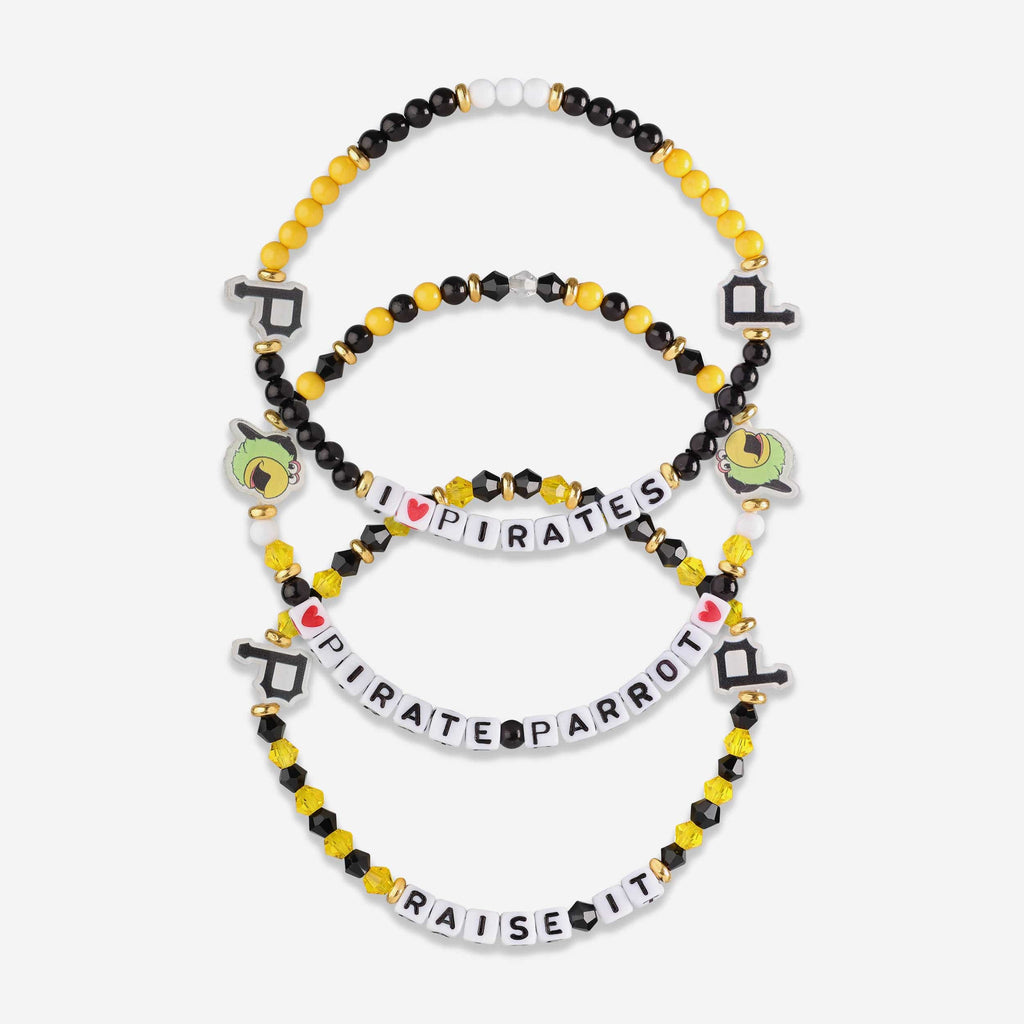 Pittsburgh Pirates 3 Pack Friendship Bracelet FOCO - FOCO.com