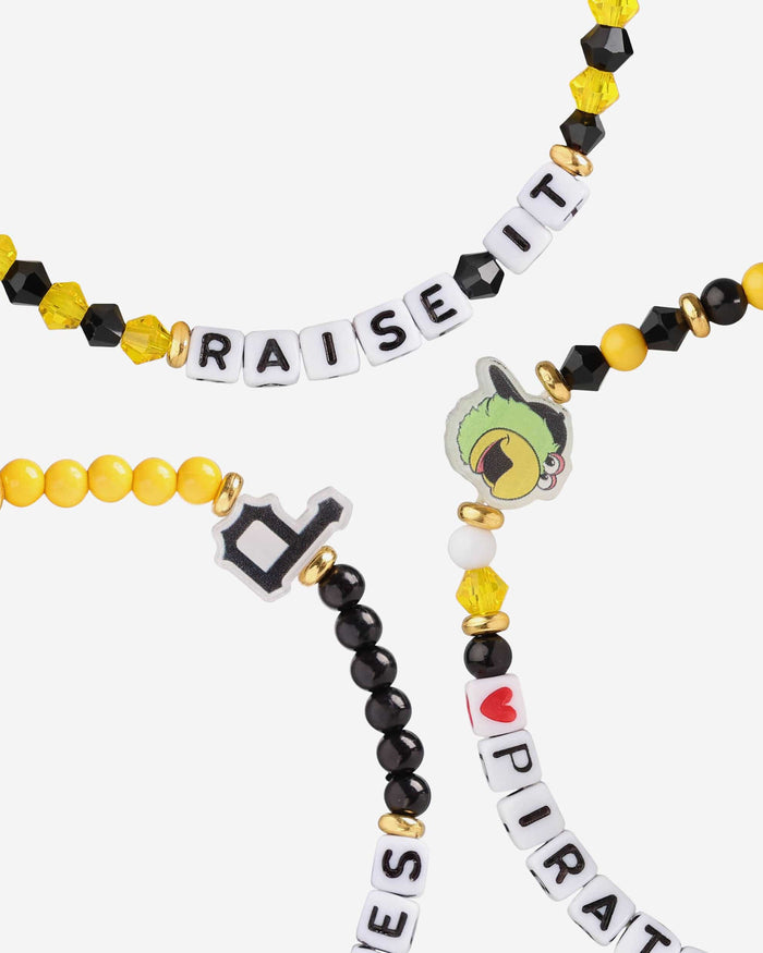 Pittsburgh Pirates 3 Pack Friendship Bracelet FOCO - FOCO.com