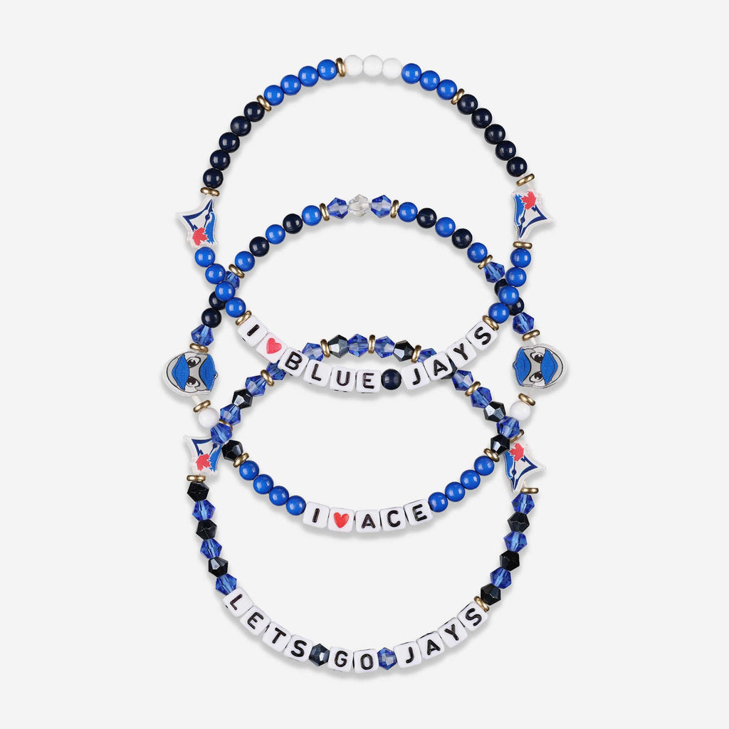 Toronto Blue Jays 3 Pack Friendship Bracelet FOCO - FOCO.com