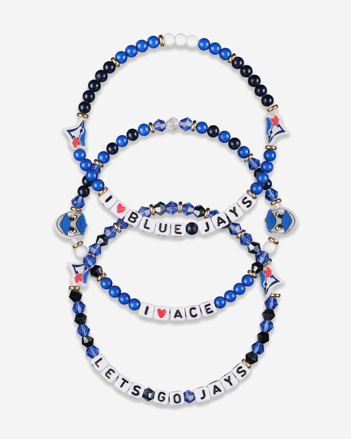 Toronto Blue Jays 3 Pack Friendship Bracelet FOCO - FOCO.com