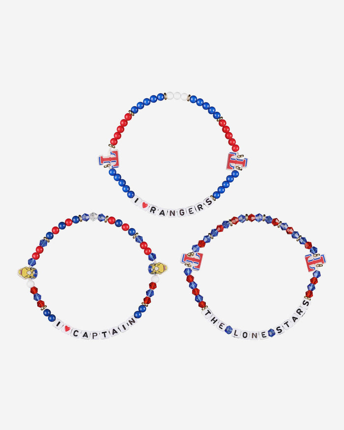 Texas Rangers 3 Pack Friendship Bracelet FOCO - FOCO.com