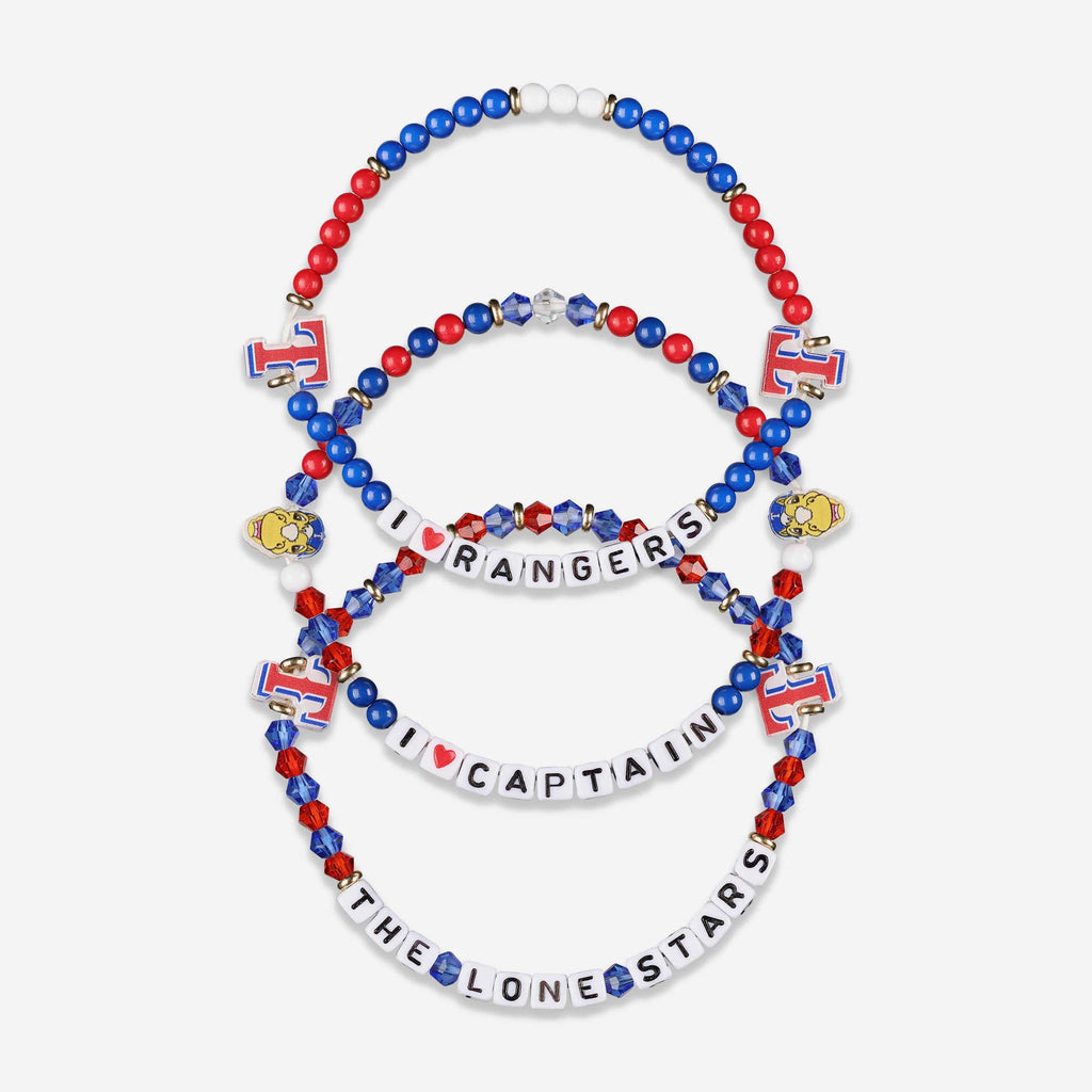 Texas Rangers 3 Pack Friendship Bracelet FOCO - FOCO.com