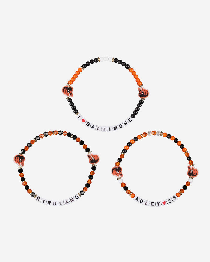 Adley Rutschman Baltimore Orioles 3 Pack Player Friendship Bracelet FOCO - FOCO.com