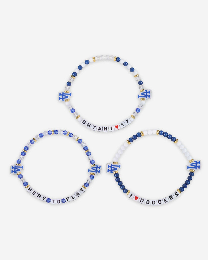 Shohei Ohtani Los Angeles Dodgers 3 Pack Player Friendship Bracelet FOCO - FOCO.com