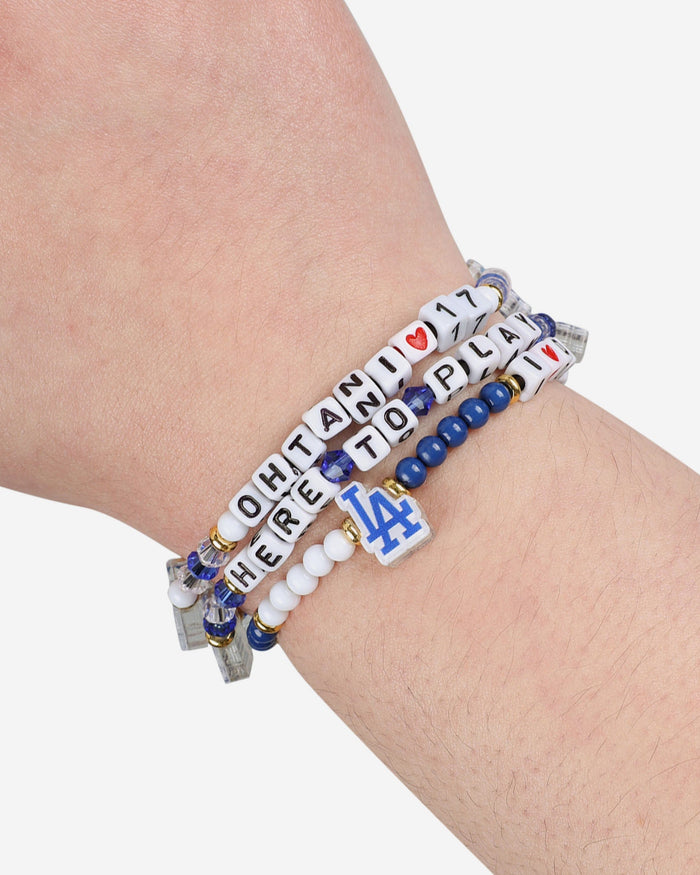 Shohei Ohtani Los Angeles Dodgers 3 Pack Player Friendship Bracelet FOCO - FOCO.com