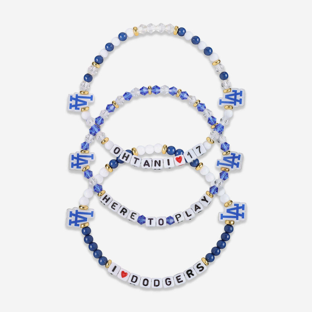 Shohei Ohtani Los Angeles Dodgers 3 Pack Player Friendship Bracelet FOCO - FOCO.com