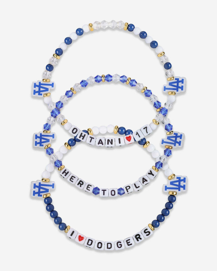 Shohei Ohtani Los Angeles Dodgers 3 Pack Player Friendship Bracelet FOCO - FOCO.com