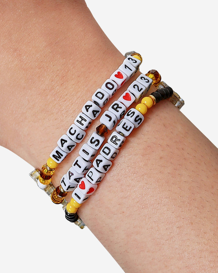 Manny Machado & Fernando Tatis Jr San Diego Padres 3 Pack Player Friendship Bracelet FOCO - FOCO.com