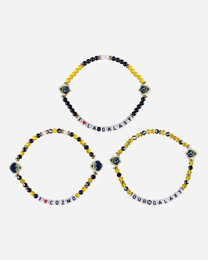 LA Galaxy 3 Pack Friendship Bracelet FOCO - FOCO.com