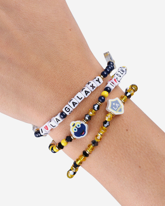 LA Galaxy 3 Pack Friendship Bracelet FOCO - FOCO.com