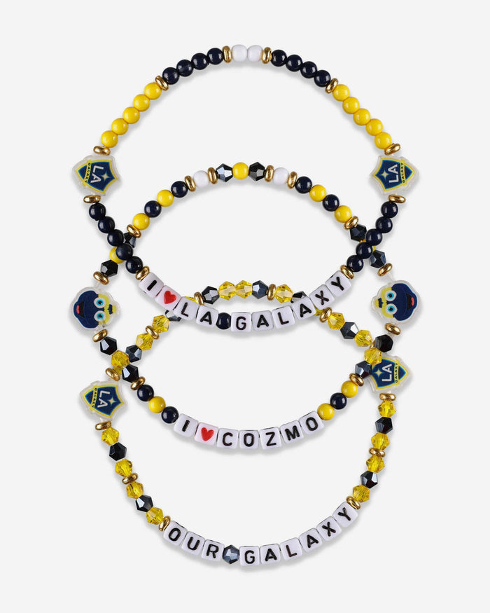 LA Galaxy 3 Pack Friendship Bracelet FOCO - FOCO.com