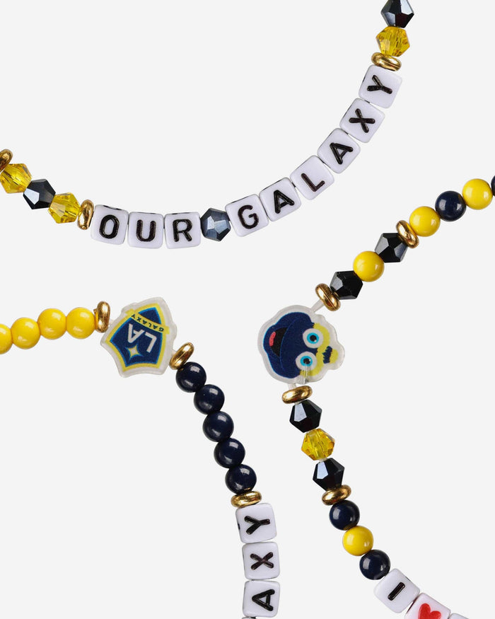 LA Galaxy 3 Pack Friendship Bracelet FOCO - FOCO.com