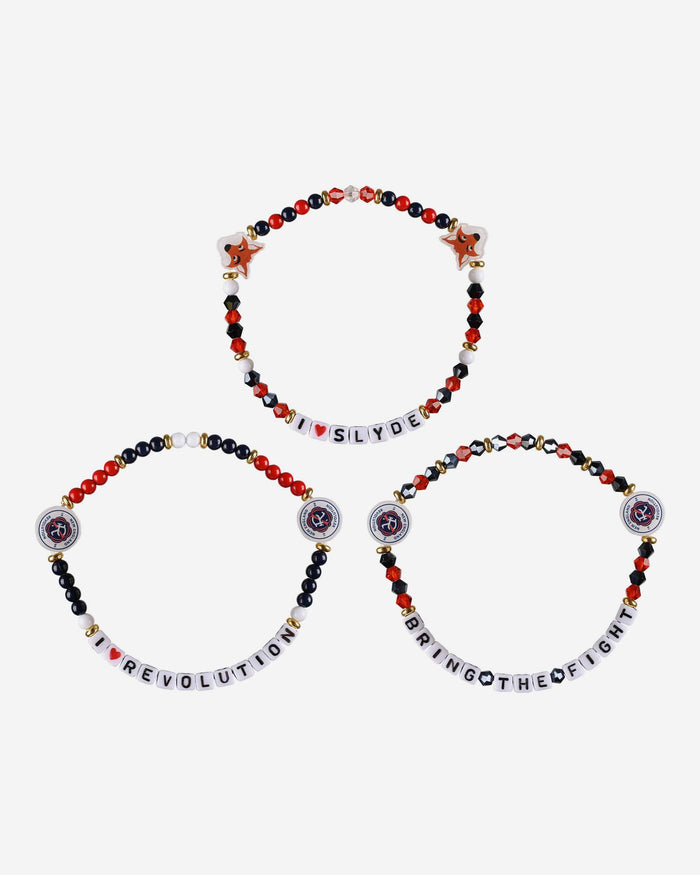 New England Revolution 3 Pack Friendship Bracelet FOCO - FOCO.com