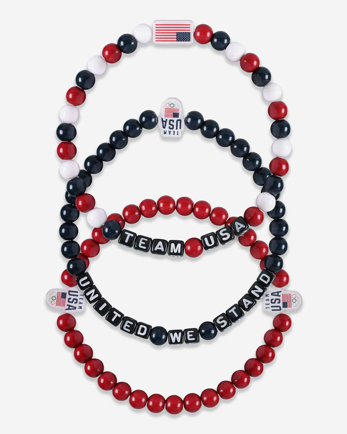 Team USA 3 Pack Beaded Friendship Bracelet FOCO - FOCO.com