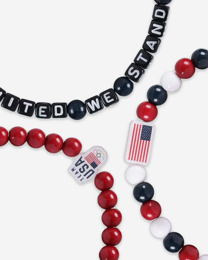 Team USA 3 Pack Beaded Friendship Bracelet FOCO - FOCO.com