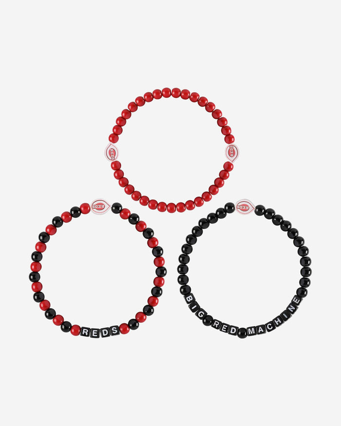 Cincinnati Reds 3 Pack Beaded Friendship Bracelet FOCO - FOCO.com