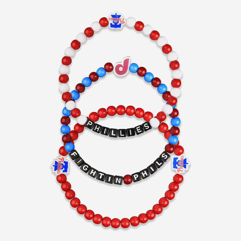 Philadelphia Phillies 3 Pack Beaded Friendship Bracelet FOCO - FOCO.com