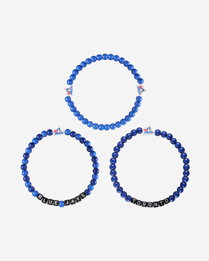 Toronto Blue Jays 3 Pack Beaded Friendship Bracelet FOCO - FOCO.com