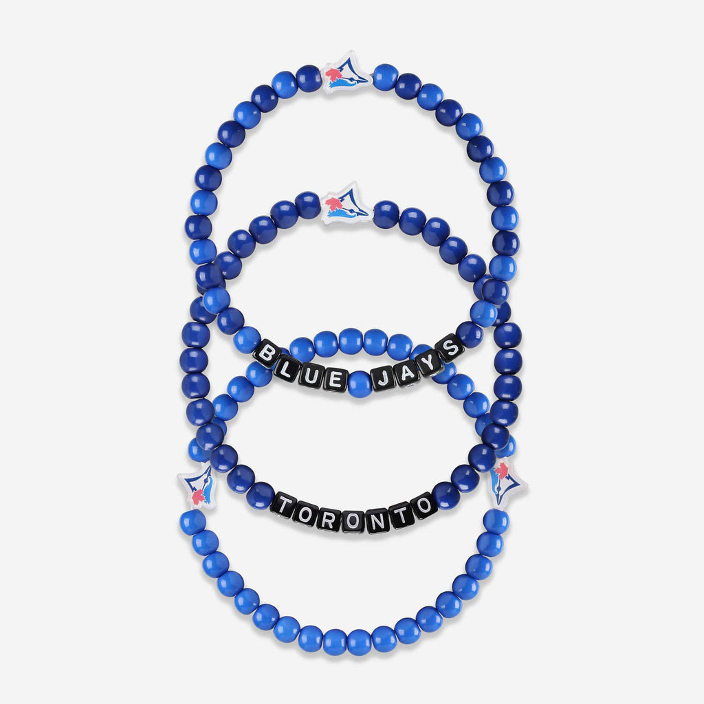 Toronto Blue Jays 3 Pack Beaded Friendship Bracelet FOCO - FOCO.com