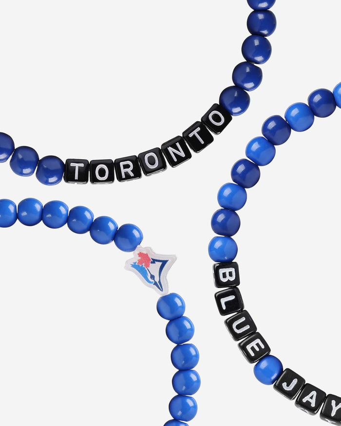 Toronto Blue Jays 3 Pack Beaded Friendship Bracelet FOCO - FOCO.com