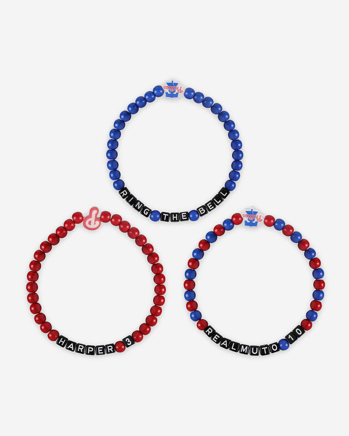 Bryce Harper & JT Realmuto Philadelphia Phillies 3 Pack Player Beaded Friendship Bracelet FOCO - FOCO.com