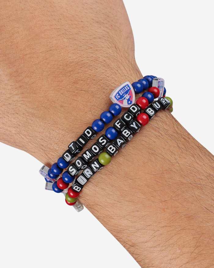 FC Dallas 3 Pack Beaded Friendship Bracelet FOCO - FOCO.com