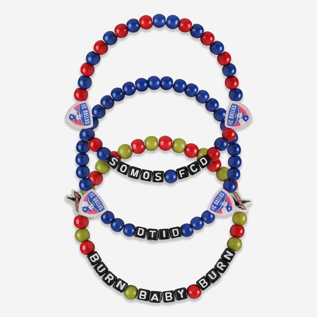 FC Dallas 3 Pack Beaded Friendship Bracelet FOCO - FOCO.com