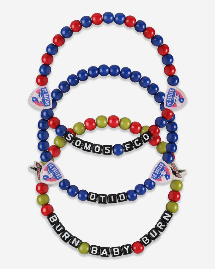 FC Dallas 3 Pack Beaded Friendship Bracelet FOCO - FOCO.com