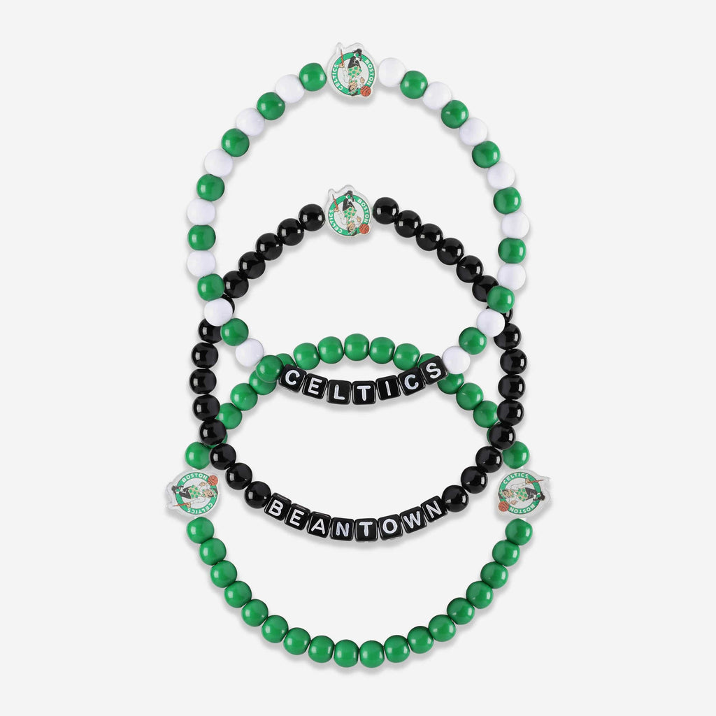 Boston Celtics 3 Pack Beaded Friendship Bracelet FOCO - FOCO.com