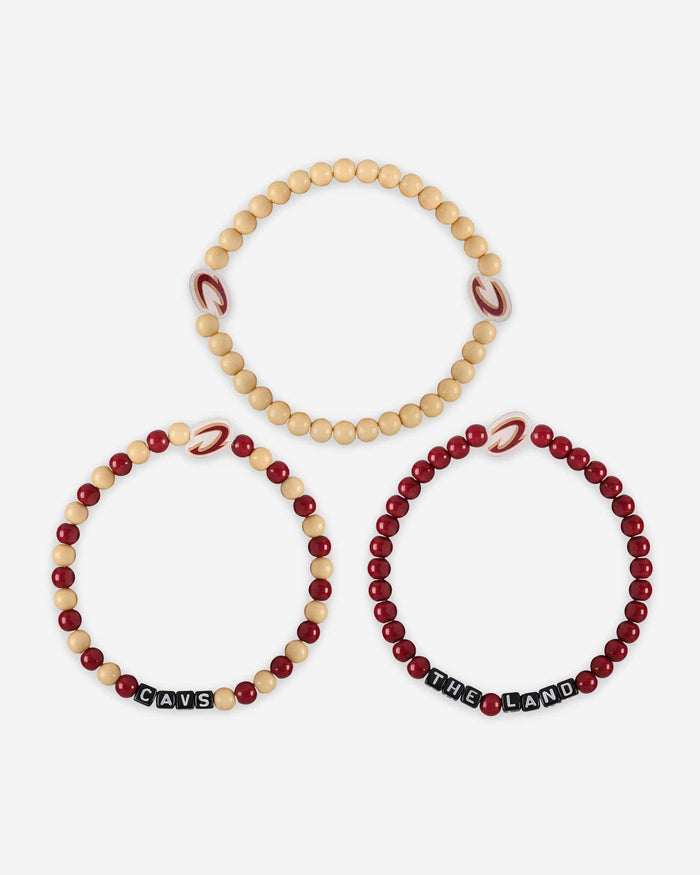 Cleveland Cavaliers 3 Pack Beaded Friendship Bracelet FOCO - FOCO.com