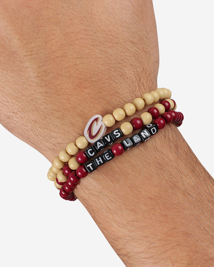 Cleveland Cavaliers 3 Pack Beaded Friendship Bracelet FOCO - FOCO.com