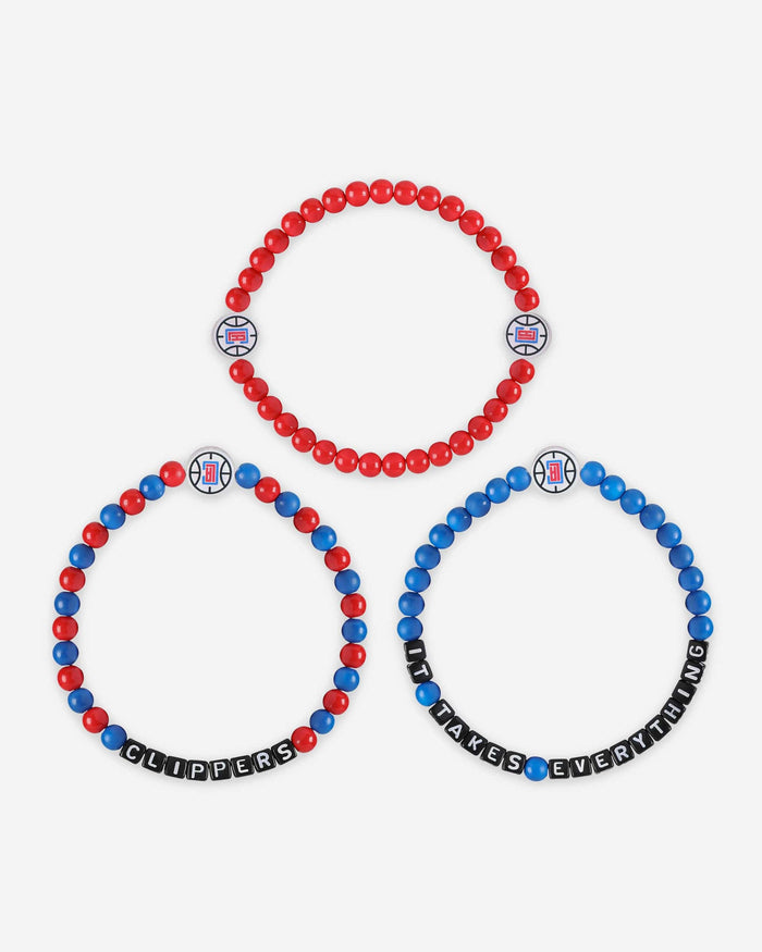 Los Angeles Clippers 3 Pack Beaded Friendship Bracelet FOCO - FOCO.com