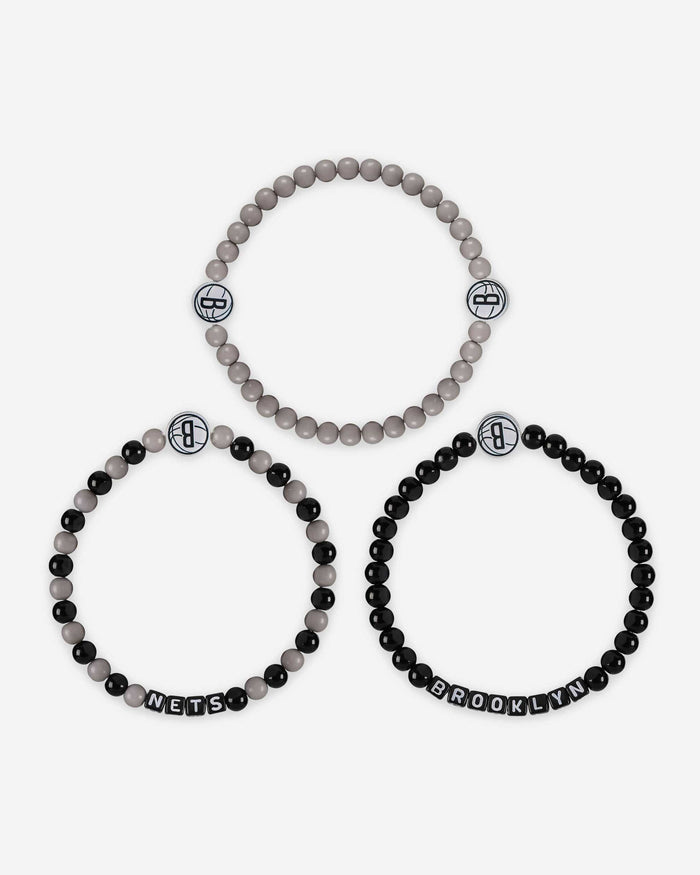 Brooklyn Nets 3 Pack Beaded Friendship Bracelet FOCO - FOCO.com