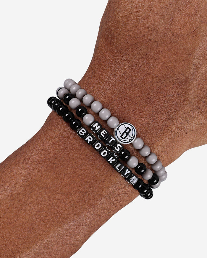 Brooklyn Nets 3 Pack Beaded Friendship Bracelet FOCO - FOCO.com