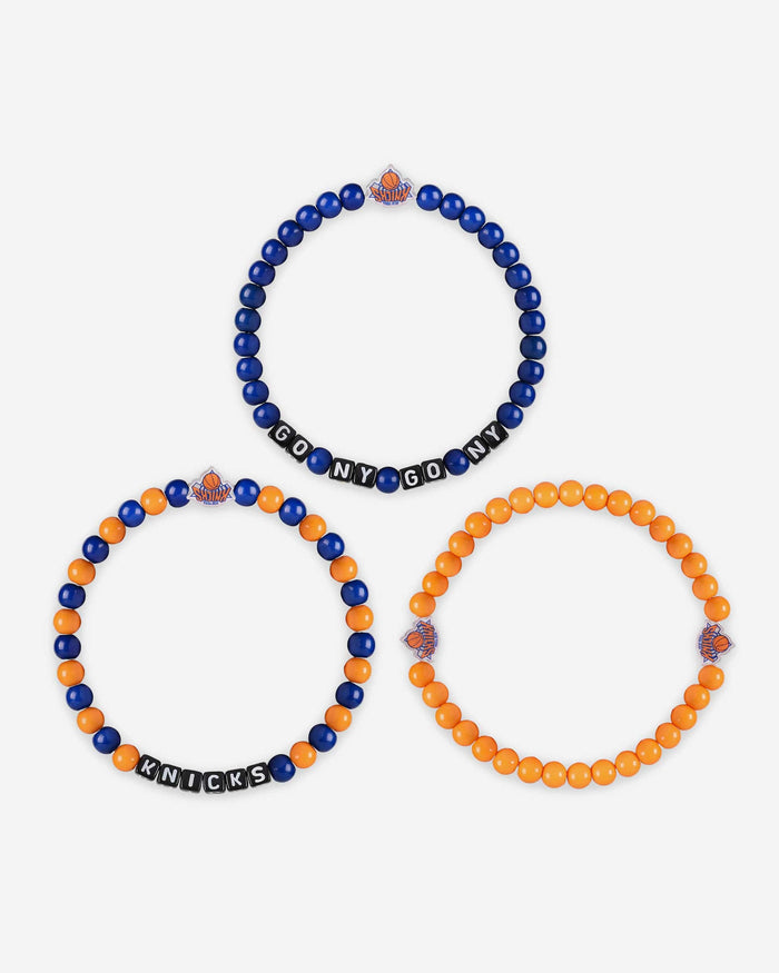 New York Knicks 3 Pack Beaded Friendship Bracelet FOCO - FOCO.com