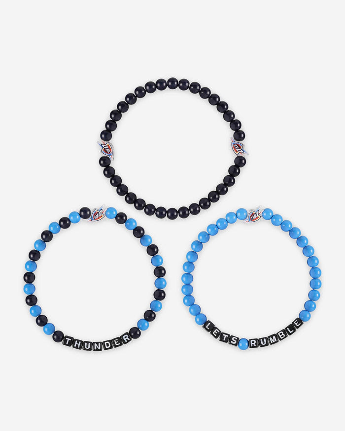 Oklahoma City Thunder 3 Pack Beaded Friendship Bracelet FOCO - FOCO.com