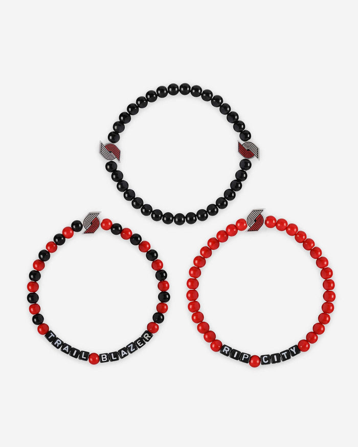 Portland Trail Blazers 3 Pack Beaded Friendship Bracelet FOCO - FOCO.com