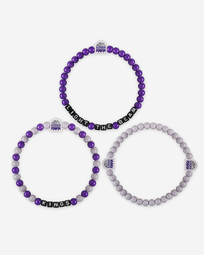 Sacramento Kings 3 Pack Beaded Friendship Bracelet FOCO - FOCO.com