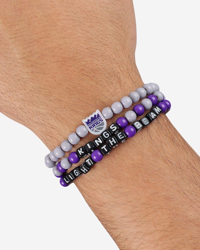 Sacramento Kings 3 Pack Beaded Friendship Bracelet FOCO - FOCO.com