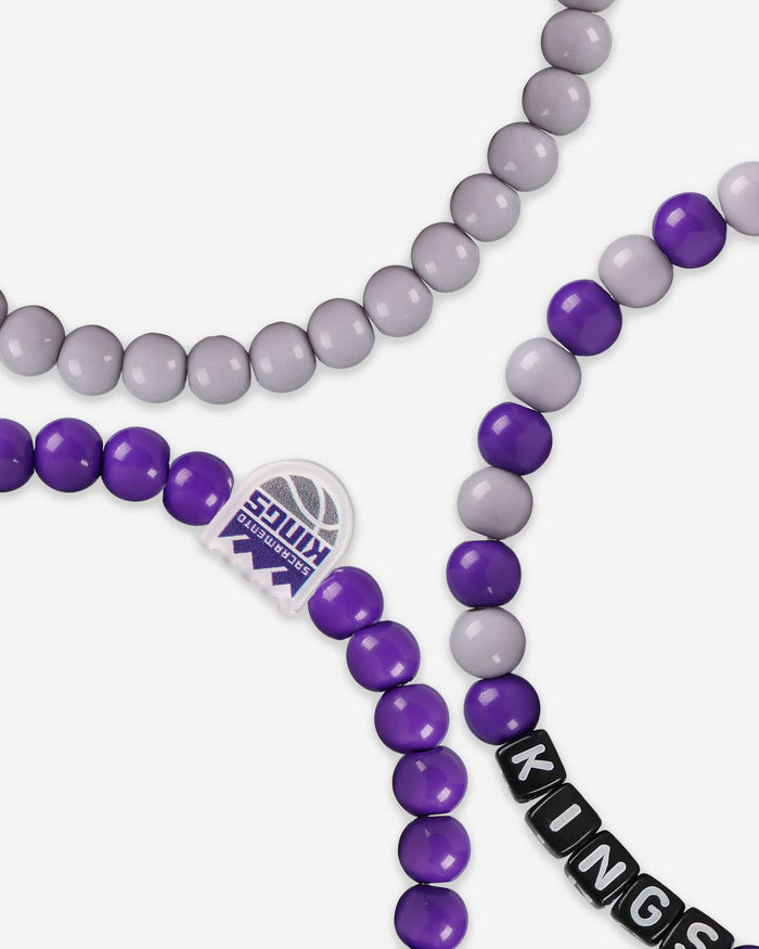 Sacramento Kings 3 Pack Beaded Friendship Bracelet FOCO - FOCO.com