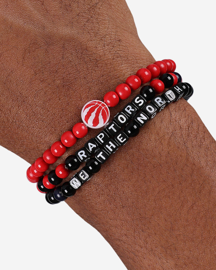 Toronto Raptors 3 Pack Beaded Friendship Bracelet FOCO - FOCO.com