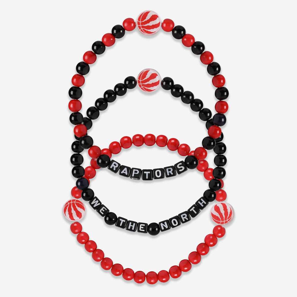 Toronto Raptors 3 Pack Beaded Friendship Bracelet FOCO - FOCO.com